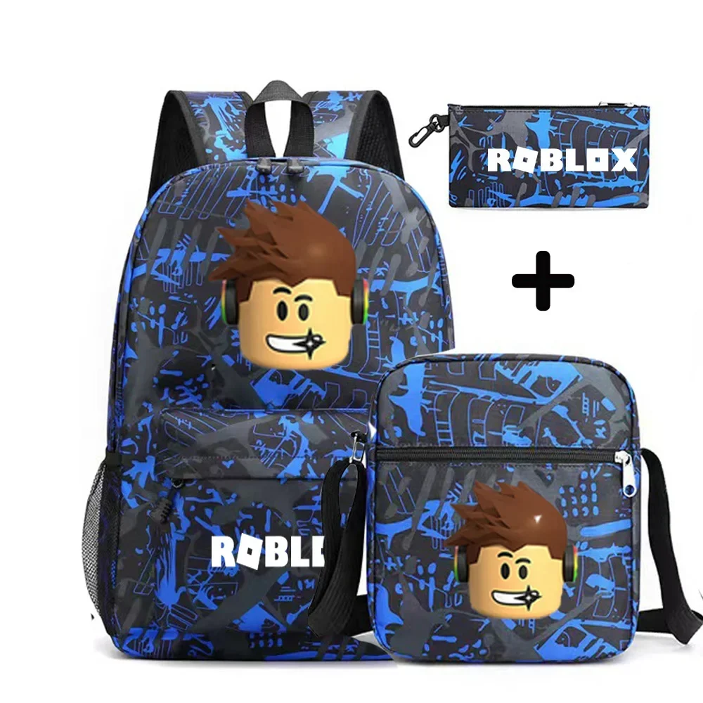 

Сумка-карандаш Roblox из трех предметов для мужчин и женщин, наплечная сумочка на одно плечо для студентов средней школы