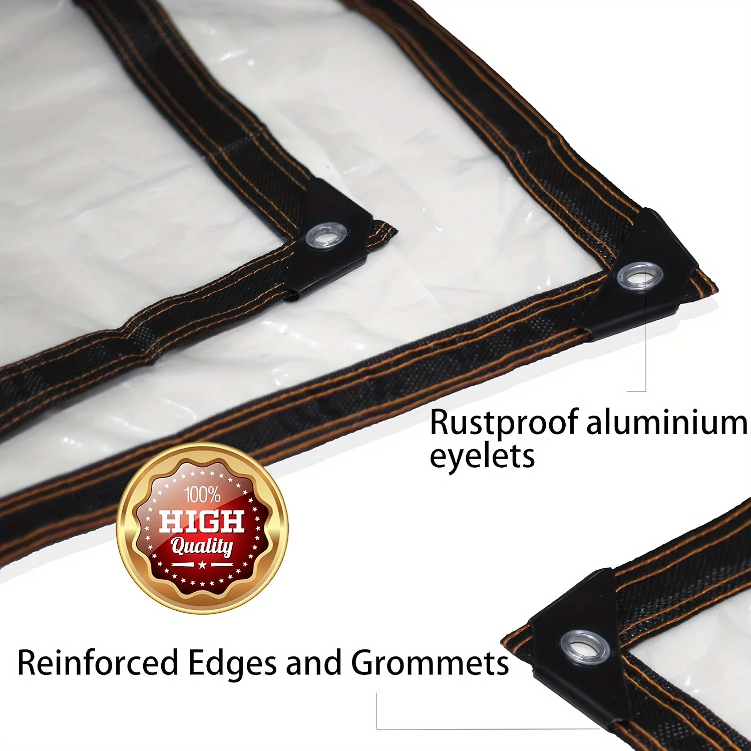 1pc Heavy-Duty Transparent Waterproof Tarp UV & Scratch Resistant Ideal for Greenhouses Balconies & Outdoor Protection garden greenhouse cover greenhouse cover