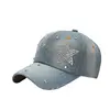 COKK Denim Baseball Cap Women Summer Fall Sunshade Fashion Star Shinning Cap Female Hat Casual Adjustable Snapback Gorro 1