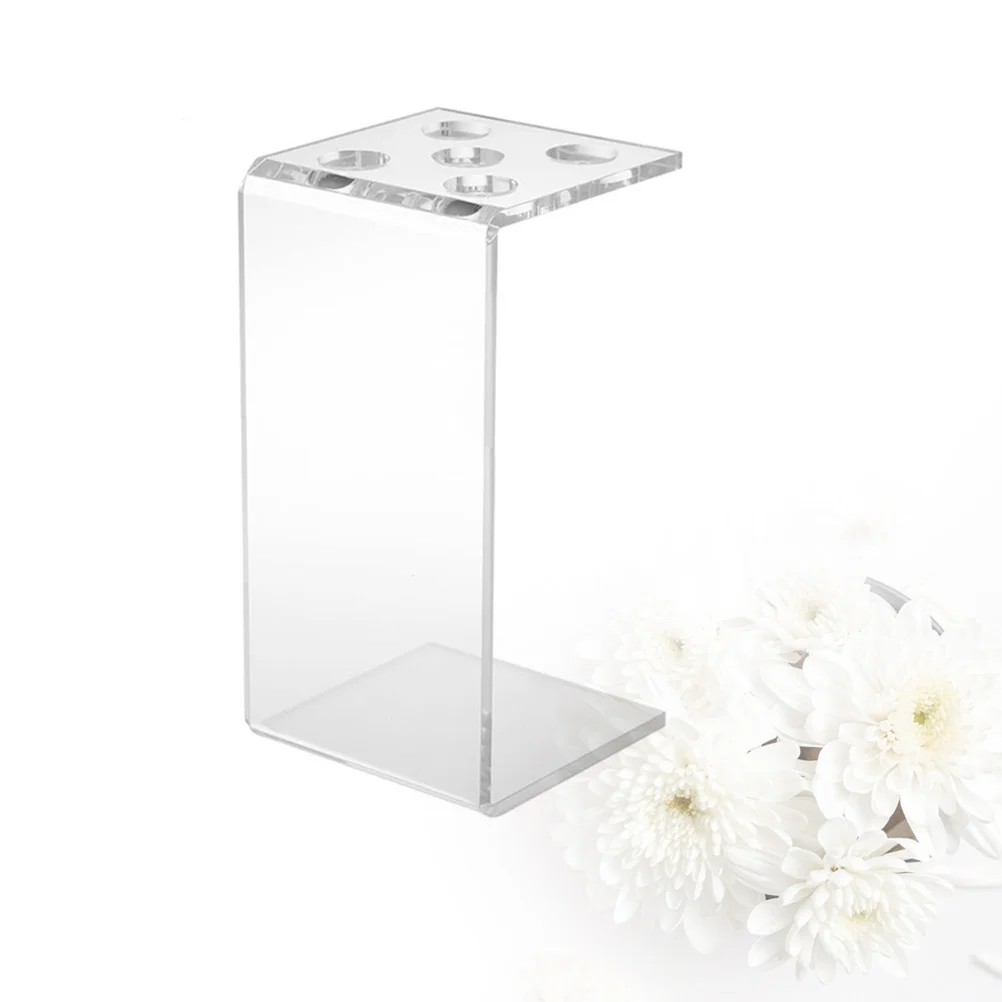 

1PC Hair Scissors Storage Rack Transparent Stand Hairdressing Scissors Shelf Comb Scissors Holder