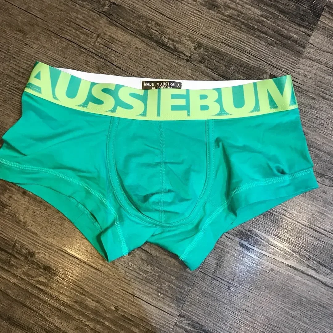 Wide brim candy color men's underwear four corner boxer underwear breathable elastic fiber 3