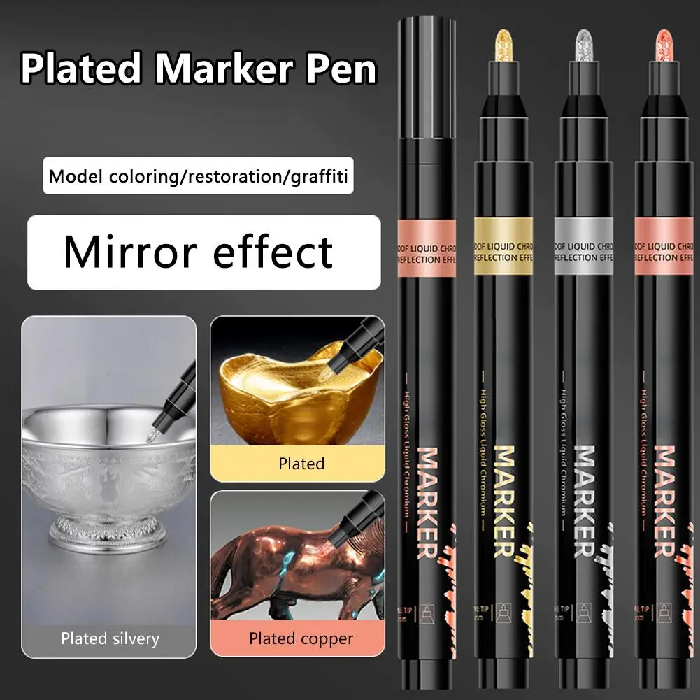 Car Touch Up Fill Paint Pen Car Scratch Repair Automotive Touchup Paint Pen Silvery Golden Bronze
