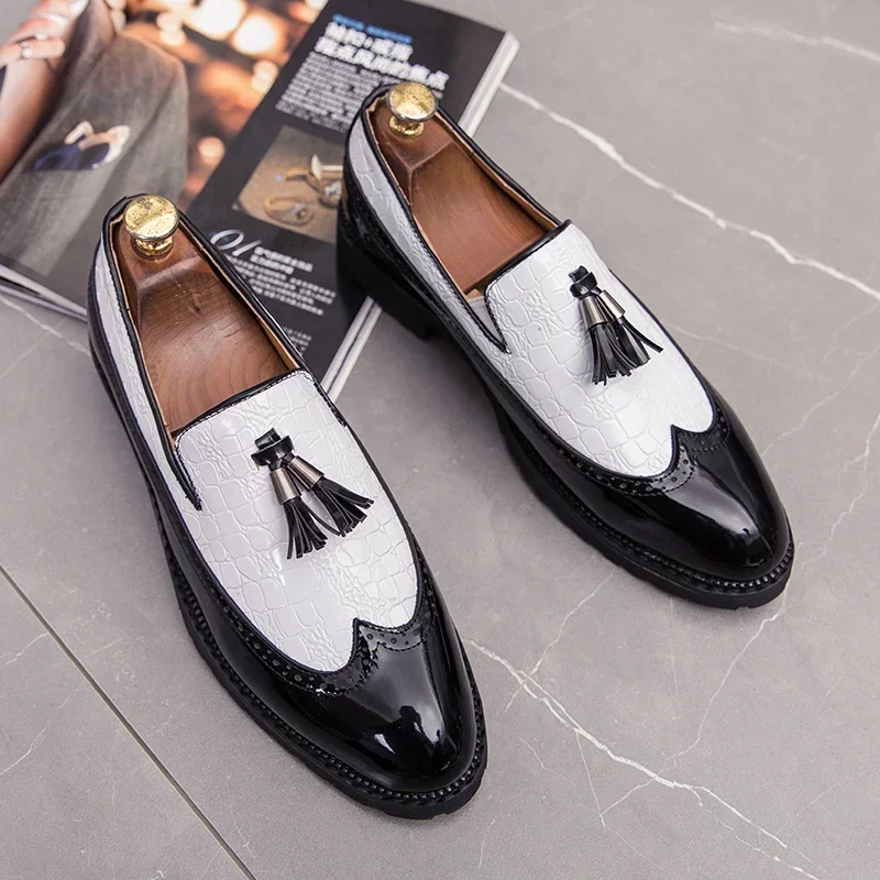

Fashion Office Shoes for Men Casual Breathable Leather Loafers Driving Moccasins Comfortable Zapatillas Deporte Tenis Masculine