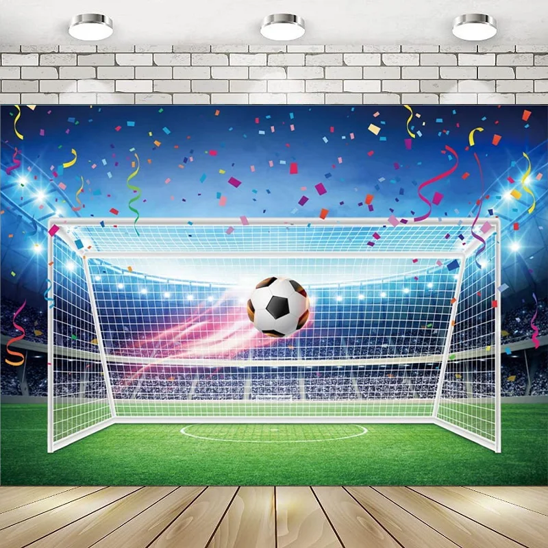 Фон для фотосъемки с изображением футбольного стадиона, зрительного зала, спортивной тематики для мальчиков, фото для вечеринки