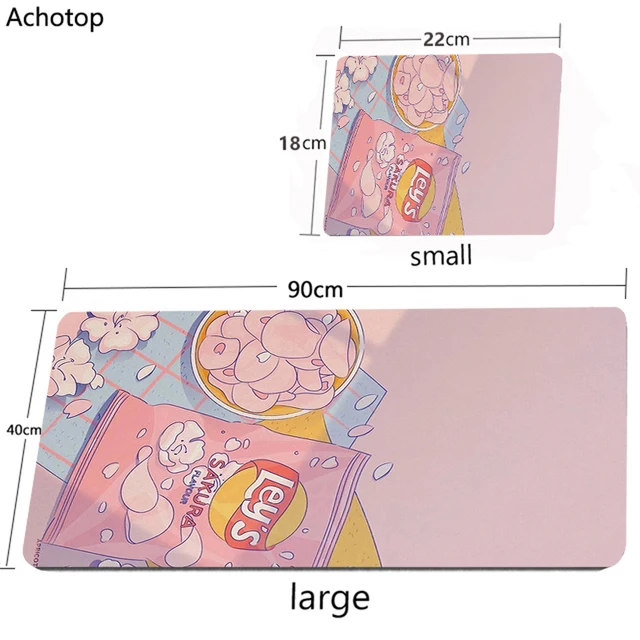 Pink Anime Mouse Pad Gamer Cute Kawaii XXL Gaming Mousepad Rubber Otaku Locking Edge 900X400MM Laptop Notebook Keyboard Desk Mat CN00263 CUTE (7)