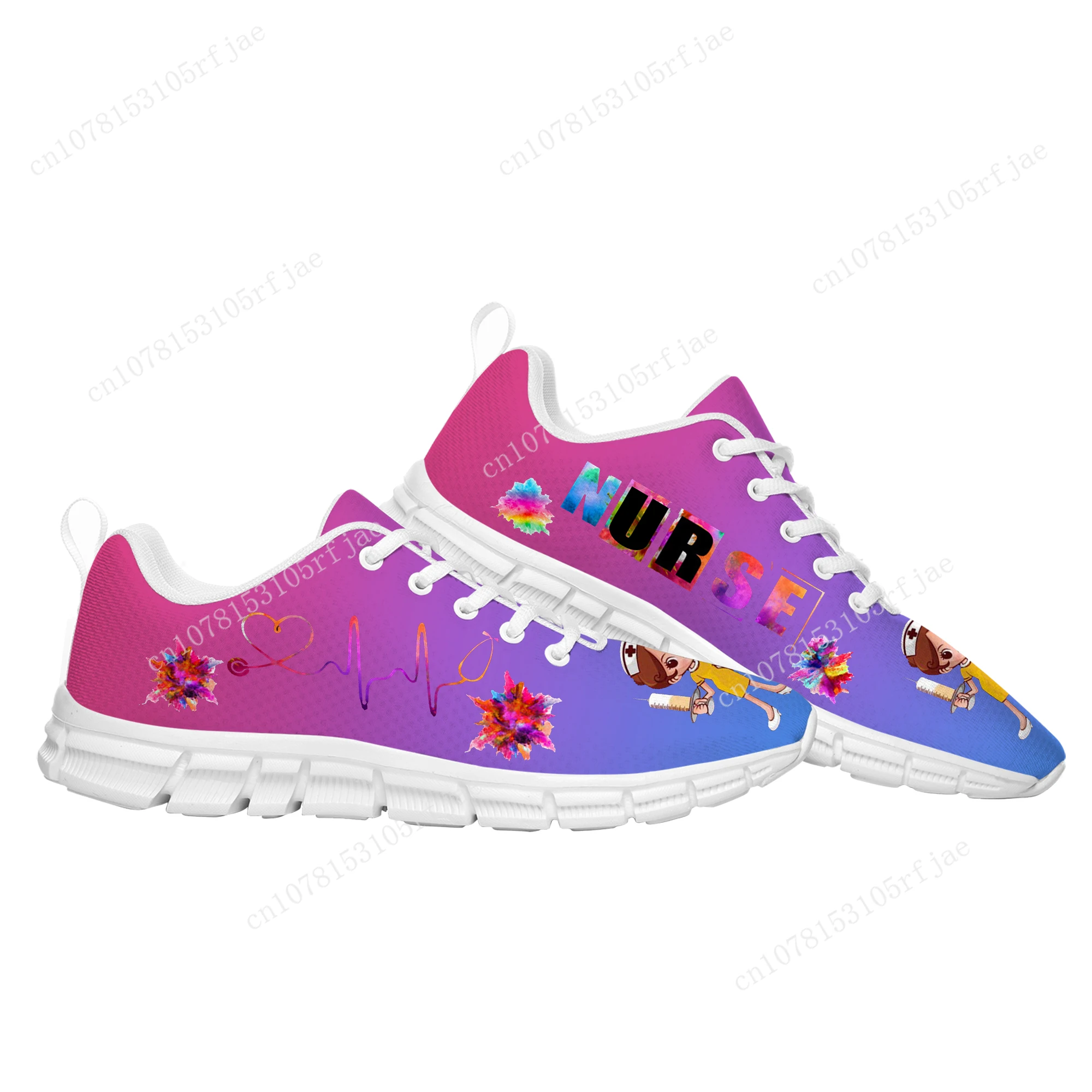 New Nurse Shoes Heart Beat Brand Sports Custom Shoes High Quality Mens Womens Teenager Sneaker Tailor Made Couple Built Shoes