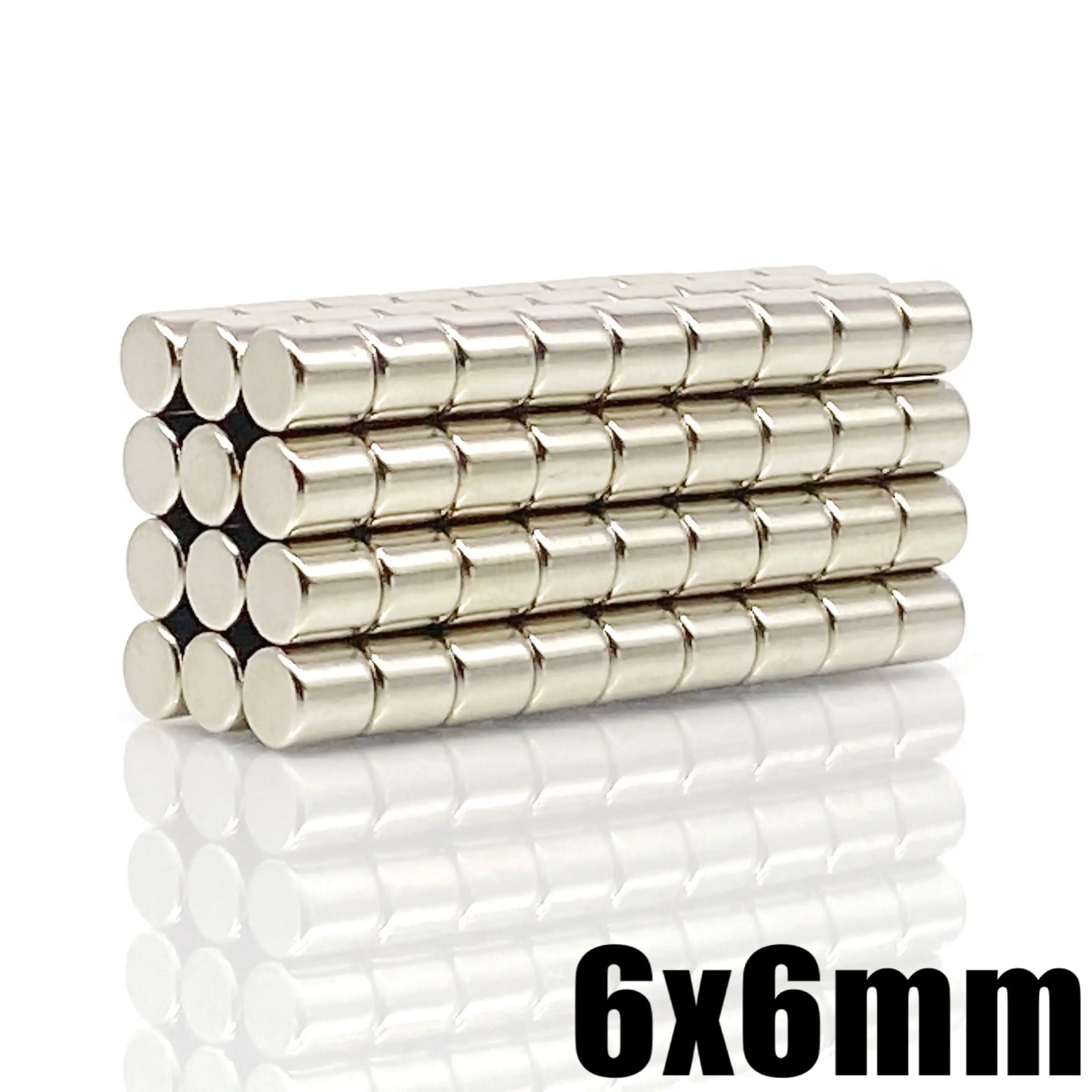 5/10/20/50/100/200/500pcs 6x6 neodym magnetem 6mm x 6mm N35 ndfeb kolo super sytý silným trvalý magnetický imanes disk