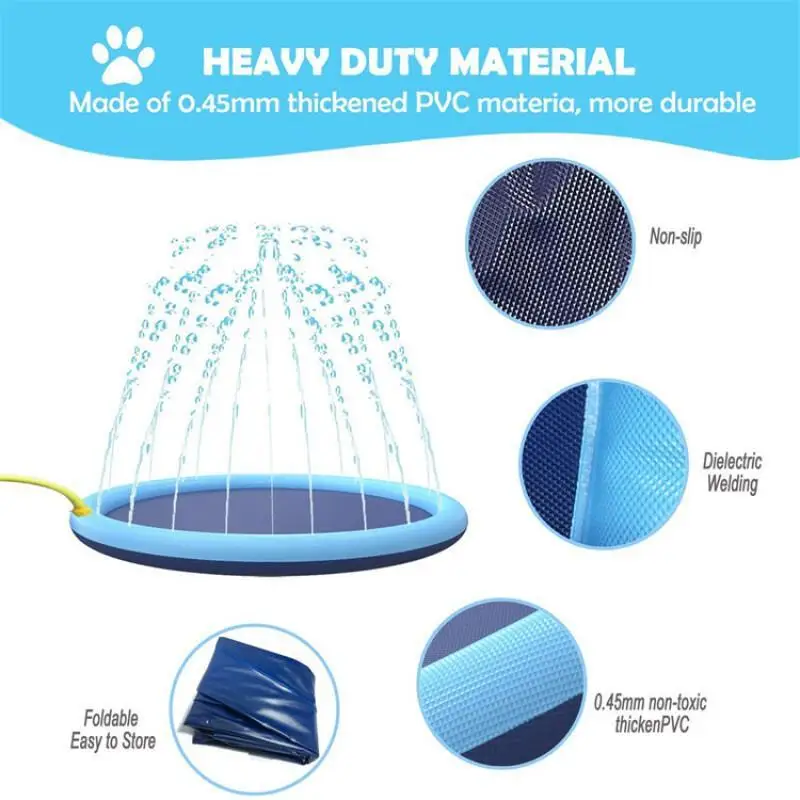 Inflatable Dog Splash Mat 3