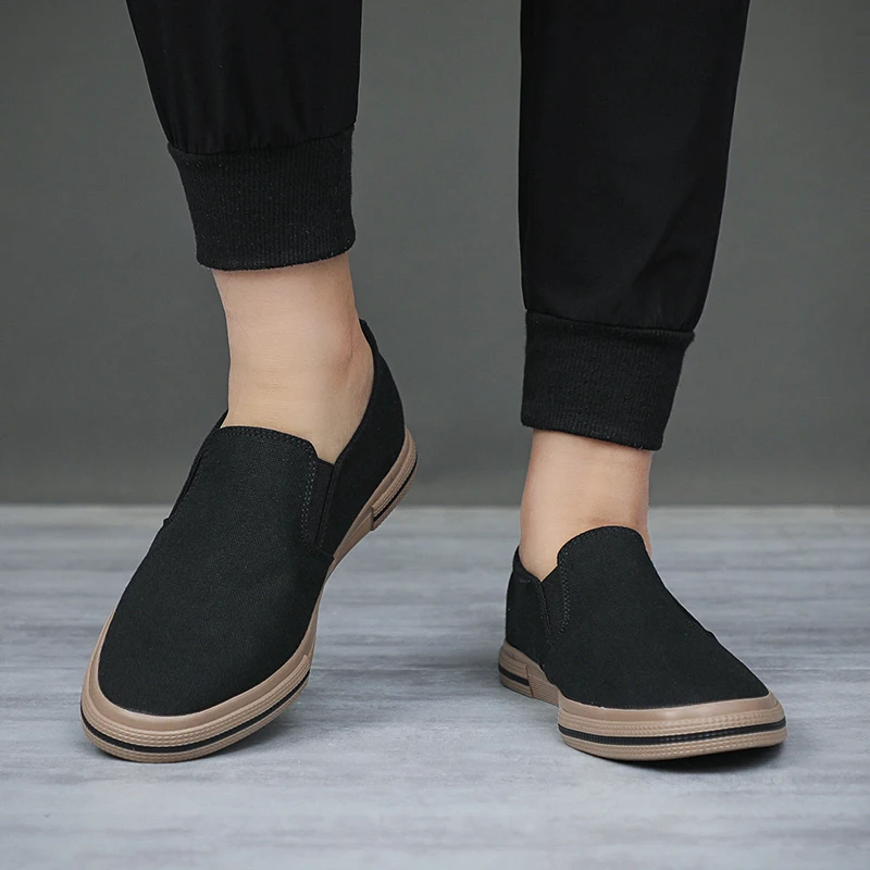 Men's Fashion Casual Shoes Trend Canvas Shoes Cover Foot Men Flat Shoes Lightweight Soft Walking Sneakers New Spring AutumnBM001 5