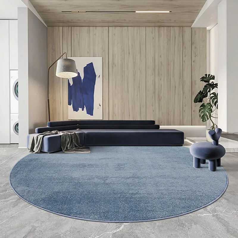 Modern Minimalist Rugs for Bedroom Large Area Living Room Decoration Round Carpet Fluffy Soft Lounge Rug Home Solid Non-slip Mat 4