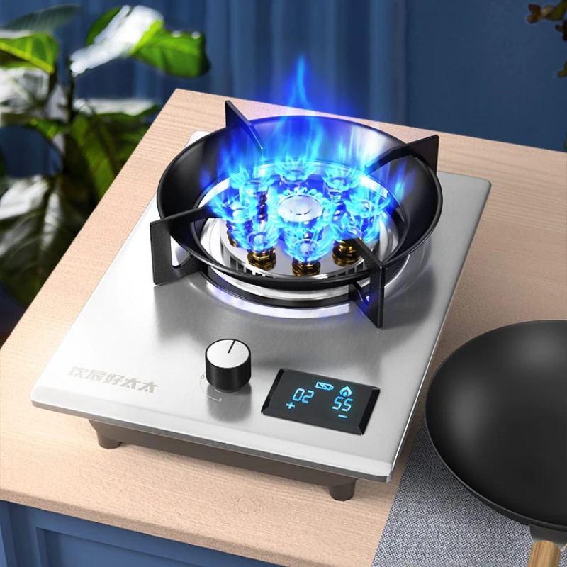 

Gas Stove Single Stove Household Fierce Fire Natural Liquefied Gas Desktop Embedded Energy-saving Timed Shutdown