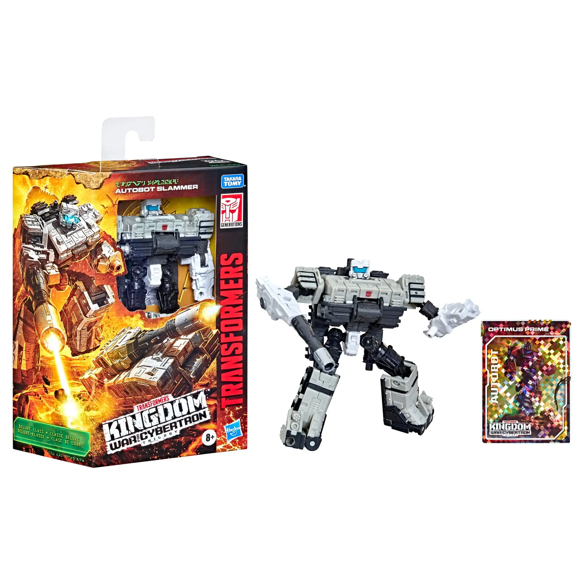 

Hasbro Transformers Generations War for Cybertron Kingdom Deluxe WFC-K33 Autobot Slammer Gift Toys F0683