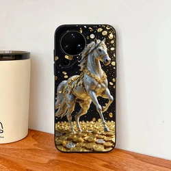 Funny Cat Cartoon Liquid Silicone Phone Case - Anti - Drop Back Cover for Pura 90 Pro 5G (TYB1463)
