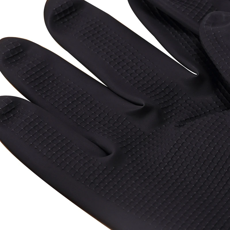 Cleaning Gloves Latex Cleaning Black Gloves Hair Dye Gloves Kitchen Garden Cleaning Waterproof Resistant Rubber