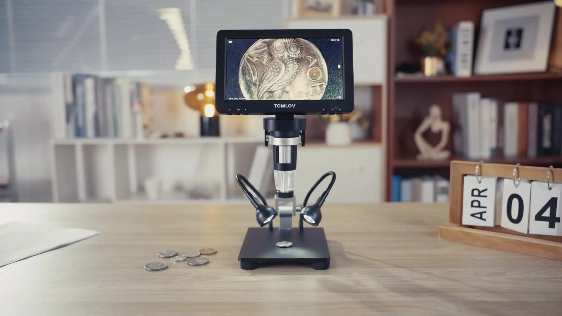 未使用　TOMLOV DM9 Pro デジタル顕微鏡 TOMLOV DM9 Pro HDMI Digital Microscope with 7'' IPS Screen