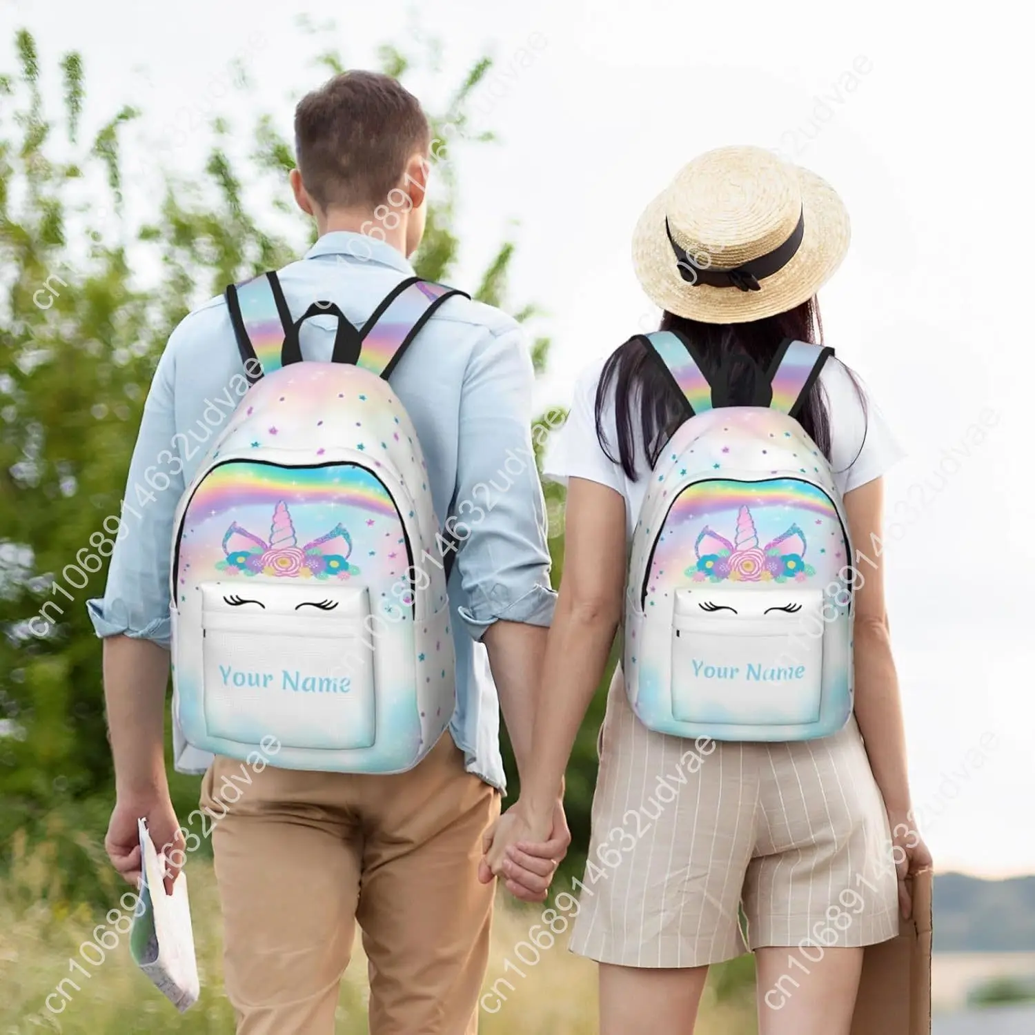 Personalized Clear Backpack - Custom Name Backpack For Men & Women, Transparent PVC, Travel & School - View #5