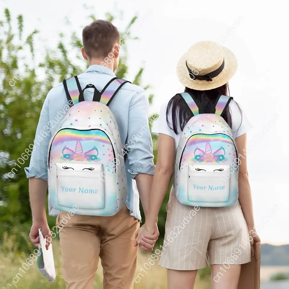 Personalized Clear Backpack - Custom Name Backpack For Men & Women, Transparent PVC, Travel & School - View #7