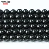 A++ Natural Jet Coal Crystal 4 6 8 10 12mm Loose Gem Stone Beads for Jewelry Making Wholesale Crystal Beads DIY Accessories 1