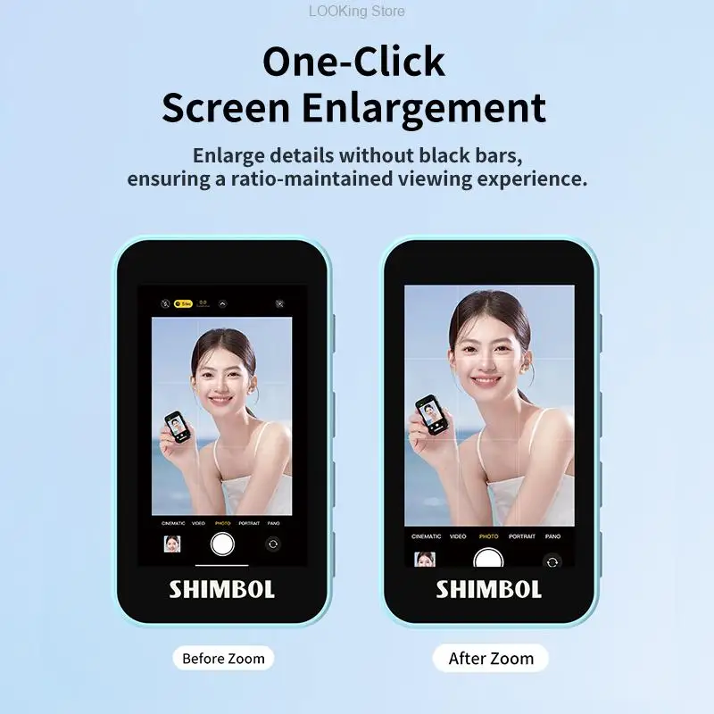 Shimbol CP5 ミニ電話 Selfie モニター 1080p フル HD Selfie