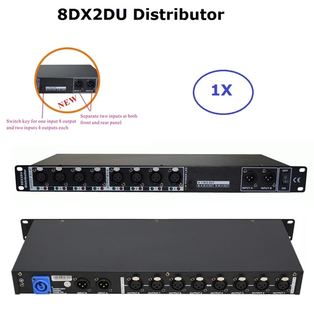2020 Newest Stage Light Controller Dmx512 Splitter Light Signal Amplifier  Splitter 8 Way Dmx Distributor With Two Inputs Ports - Stage Lighting  Effect - AliExpress