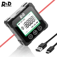 R&D PT180 PT181 Laser  Digital Protractor Angle Measure Inclinometer 3 in 1 Laser Level Box Type-C Charging Angle meter for home 1