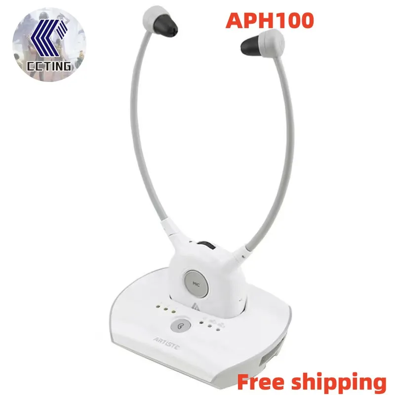 

Artiste APH100 TV hearing aid earphone Wireless 2.4G HIFI TV Headphones Listening Headsets System For Seniors