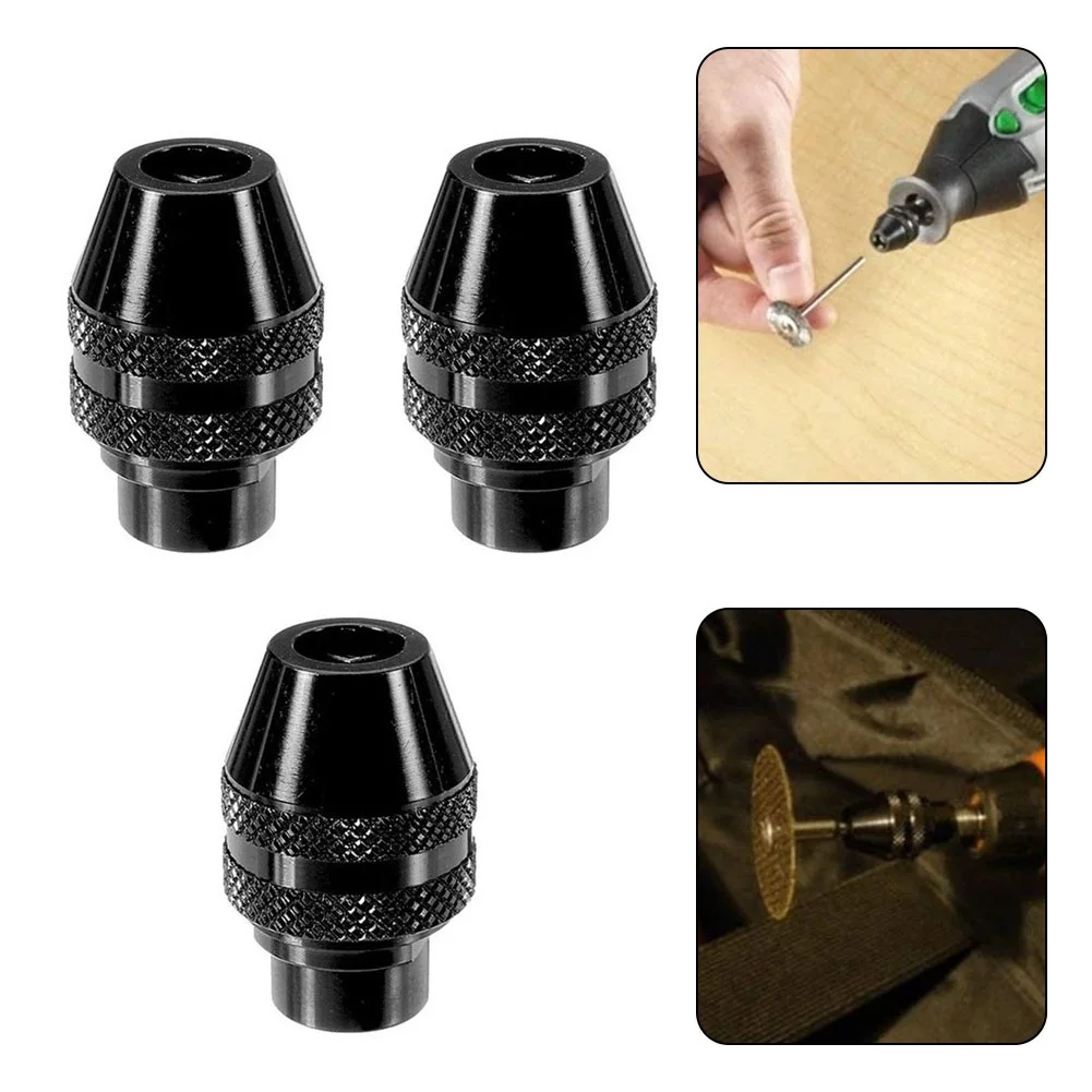 3 Pcs Multi Chuck Keyless Per Dremel Rotary Tools 4486 Multi 0.8-3.2Mm Mandrini Mini Drill Chuck Power Rotary Tools Accessori