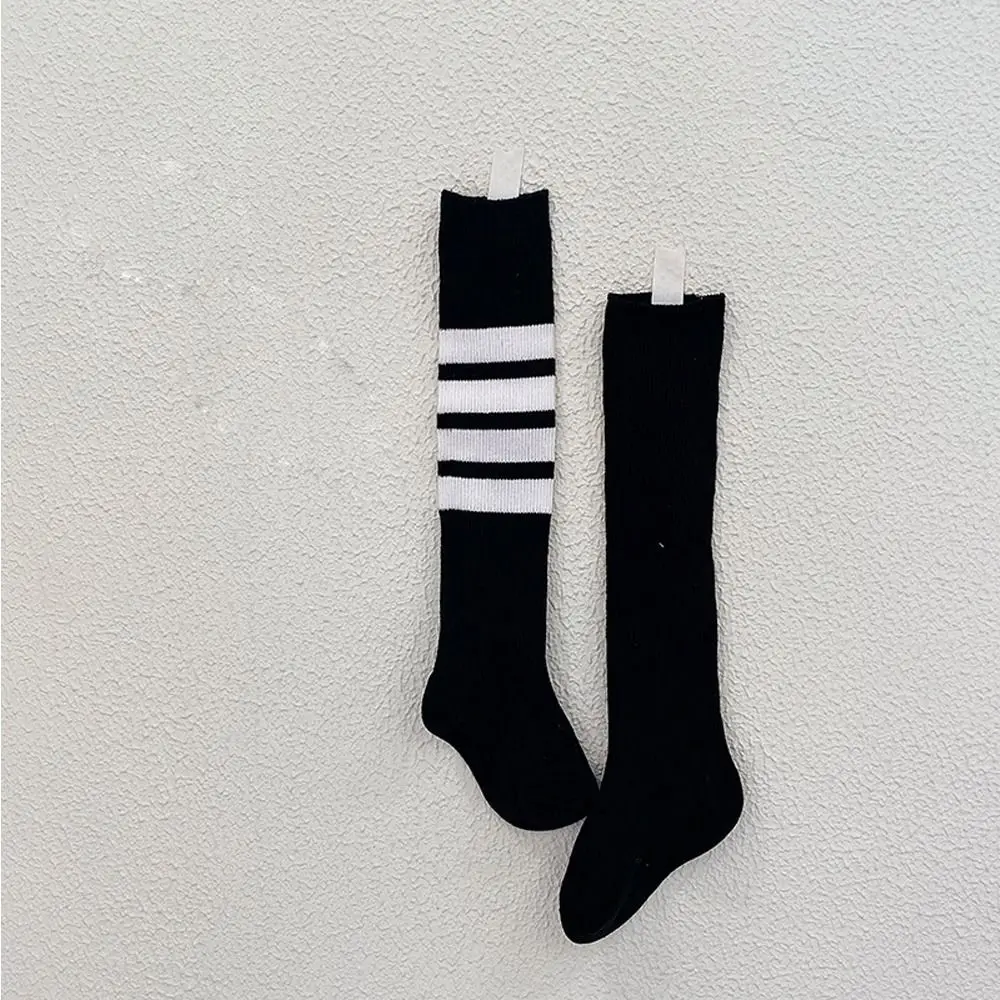 women thigh high socks sexy black white striped long socks lolita sweet over the knee stockings for ladies girls warm knee socks Autumn Thigh Stockings Solid Color Stripe Spring Kids Hosiery Korean Style Stockings Knee High Socks Children Girls Long Socks