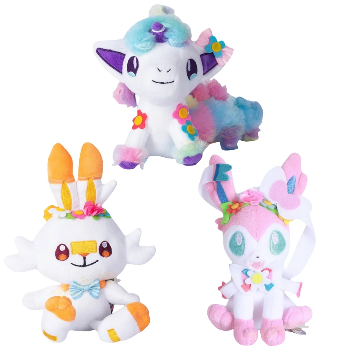 Pokemon Plush Pikachu Scorbunny Sylveon Ponyta Plushies Toys Hobbies Kawaii Room Decor Kids Xmas Birthday Gifts