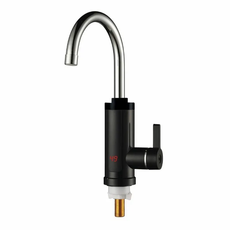 ไฟฟ้าร้อนเย็น TAP 3000W ความร้อนทันทีก๊อกน้ําหมุน 360 องศาเครื่องทําน้ําอุ่น Tankless ดิจิตอลสําหรับห้องครัวห้องน้ํา 1