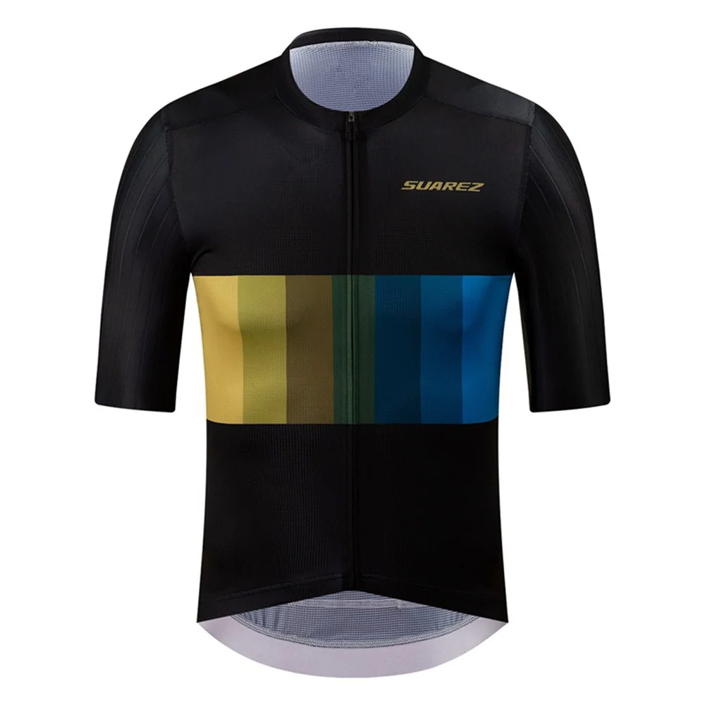 thumbnail image 1 of Maillot de ciclismo de verano para hombre, camiseta de manga corta amarilla, ropa de ciclismo, maillot para hombre, camisetas de bicicleta de montaña, ropa deportiva, camisetas transpirables, 1 of 5