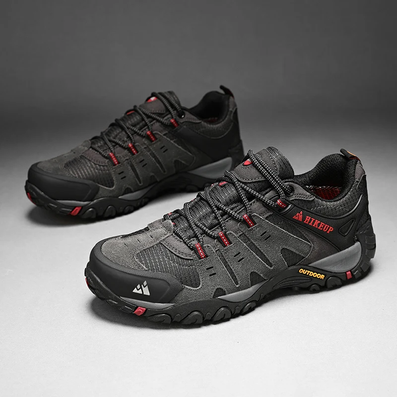 Hikeup herren wanderschuhe wildleder outdoor schuhe verschleiß feste männer trekking wander jagd taktische turnschuhe – Detail 31