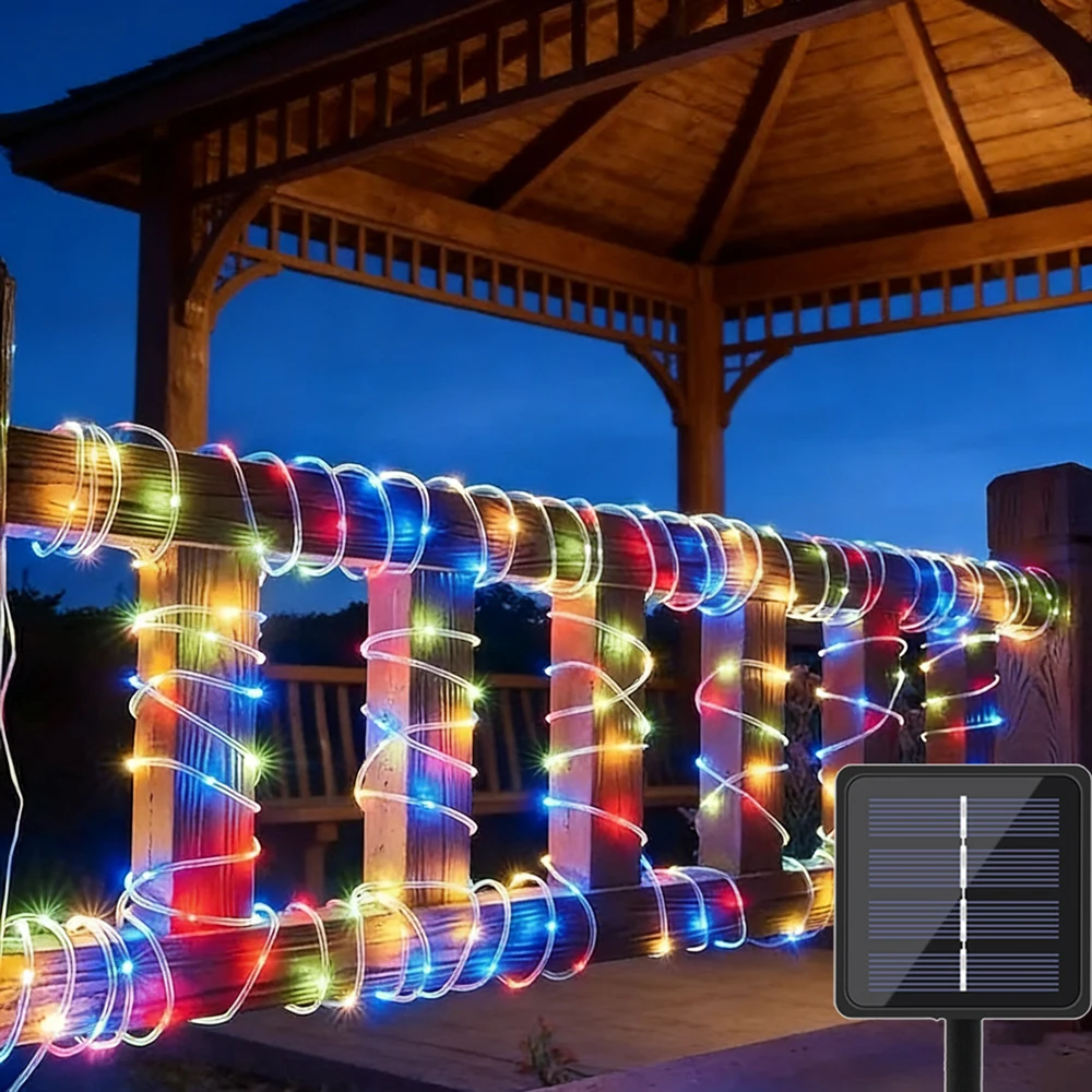 Solar LED Waterproof Rope Lights - Outdoor Garden & Wedding Fairy Decoration