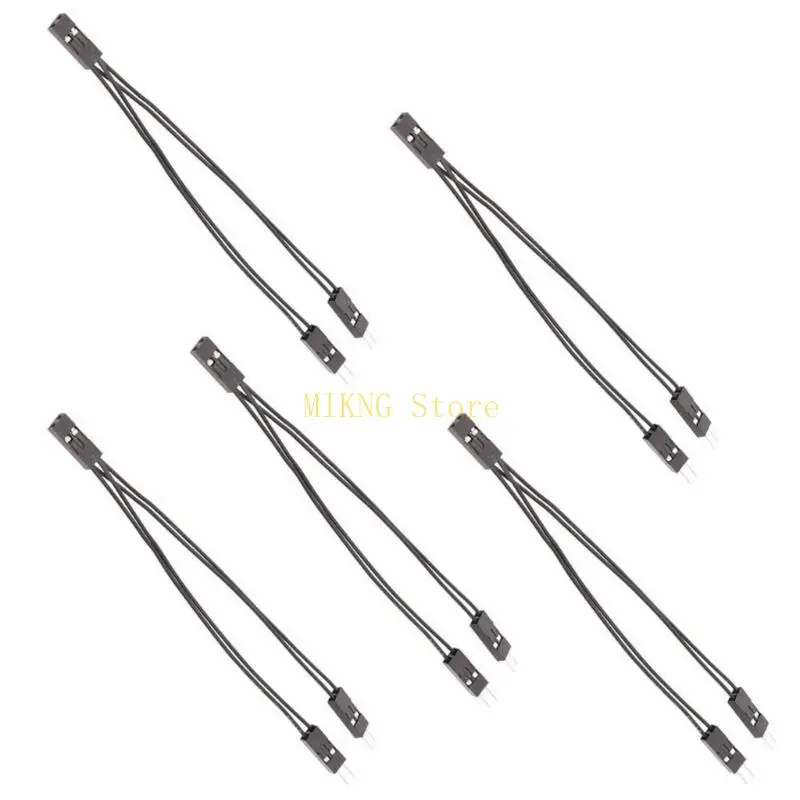 2.54mm 2pin 여성에서 2 개의 남성 점퍼 와이어 와이어 전자 구성 요소를 연결하는 최상의 판매