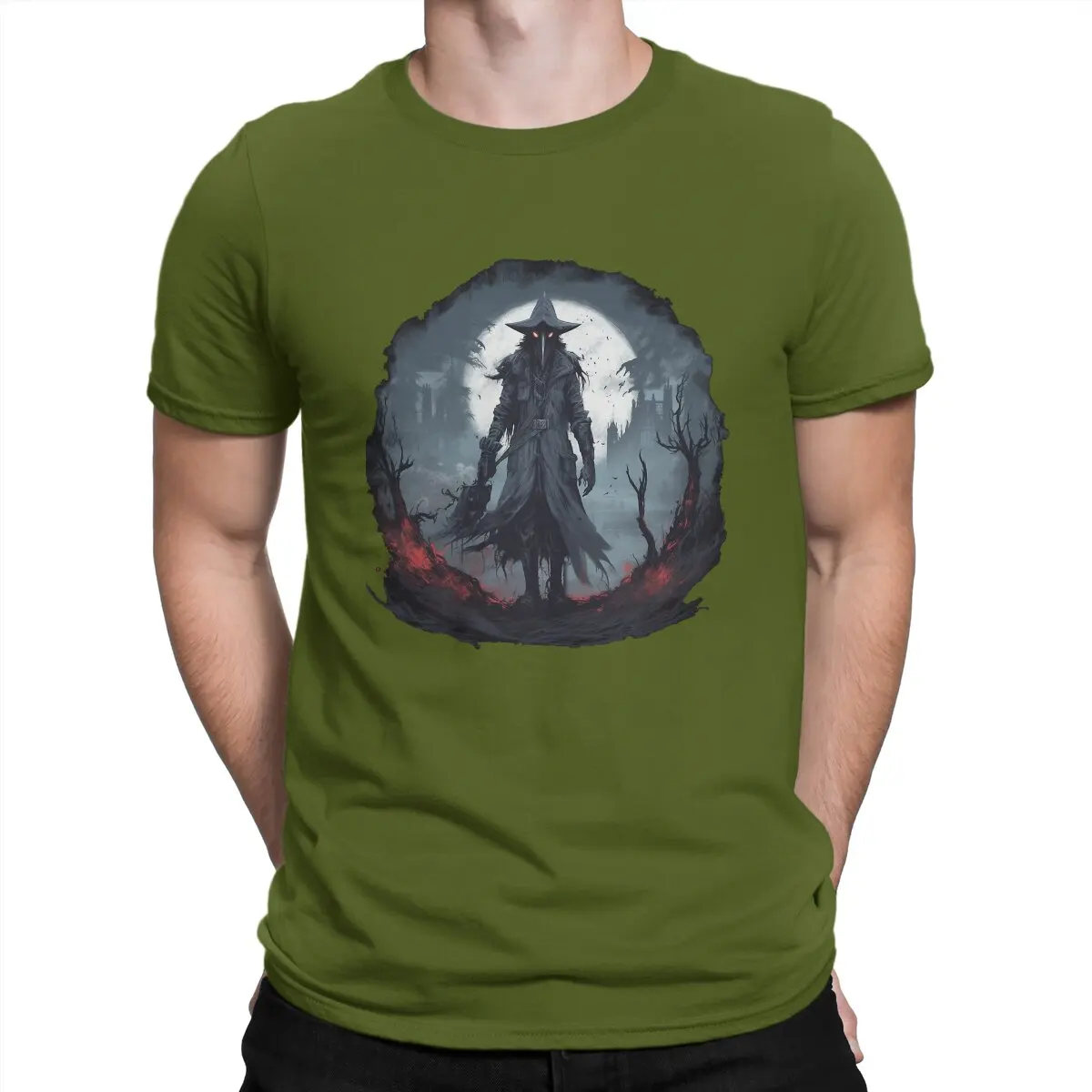 thumbnail image 1 of Camiseta creativa de Doctor de la Plaga SCP para hombre, diseño de terror, cuello redondo, algodón puro, personalizable, para exteriores, 1 of 7
