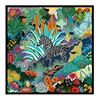 LESIDA Pure Silk Scarf Women Large Shawls Stoles Tree Print Square Scarves Echarpes Foulards Femme Wrap Bandanas 130*130CM 1303 6