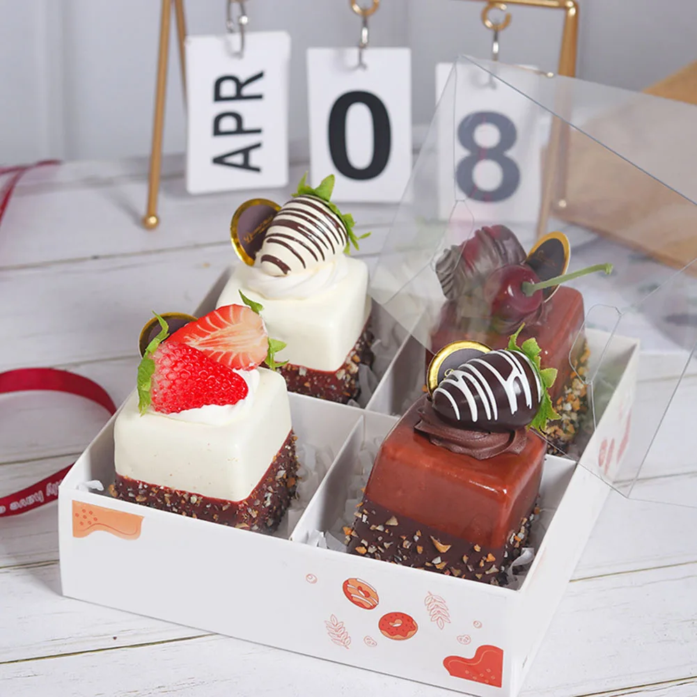 Artificial Fruit Cake Model High Simulation Strawberry Food Props Fake Dim Sum Bread Display Table Decoration Window Accessories