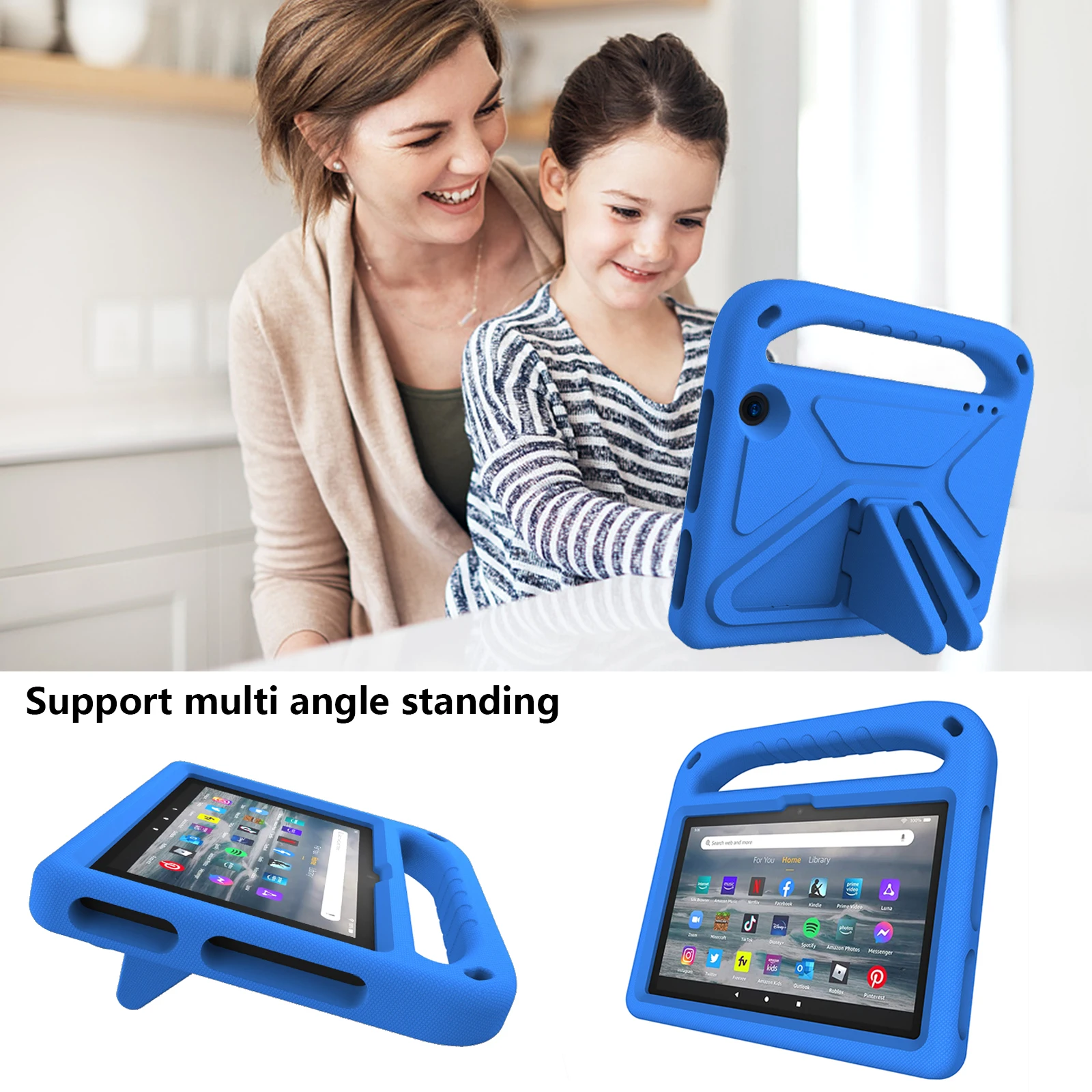 Durable Shockproof Kids' Tablet Case with EVA Protection for 7-Inch and 8-Inch Devices