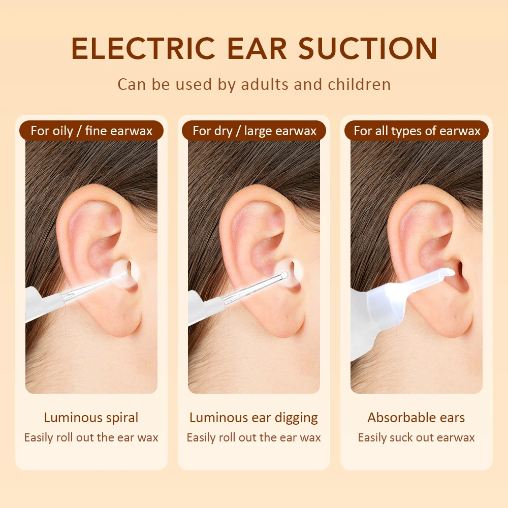 Wireless WiFi Ear Pick Otoscope Camera Borescope Luminous Ear Wax Cleaning Teeth Oral Inspection Health Care Ear Cleaner