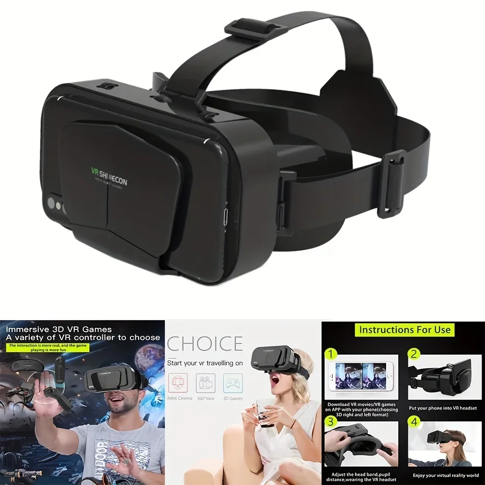 3D Vr Smart Virtual Reality Occhiali Da Gioco Cuffie Cuffie 3D Per Telefoni Cellulari, Regalo Di Gioco