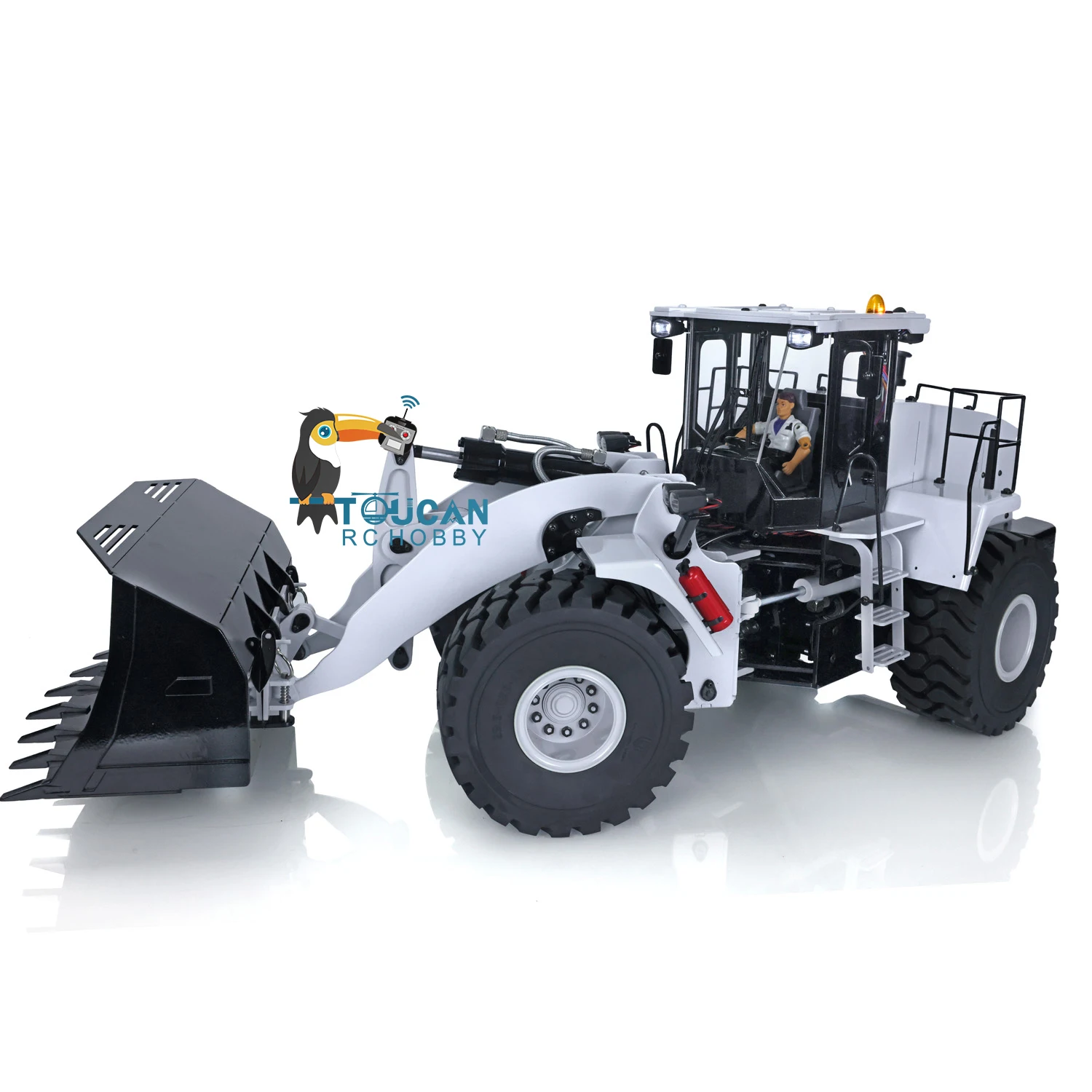 In Stock Metal 1/14 Hydraulic RC Loader WA470 DIY Car Toy ESC Motor Servo Lights Refitted 980l Model  TH18404 4