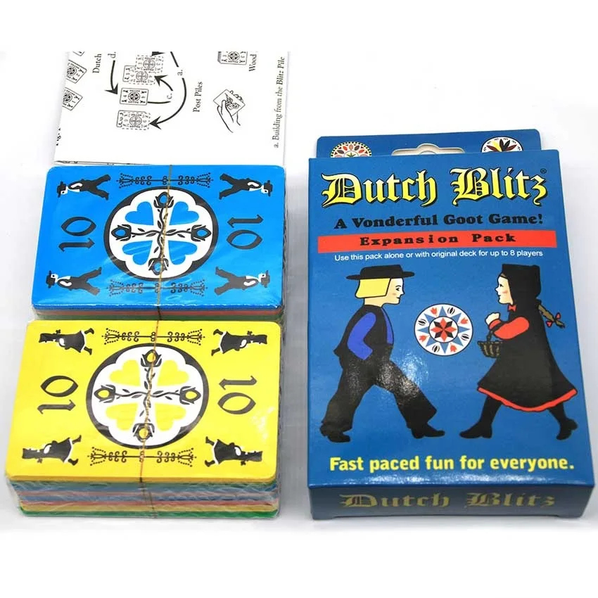 Dutch Blitz Card Game Contains 160 Card Quick Easy To Learn Family Game For 2