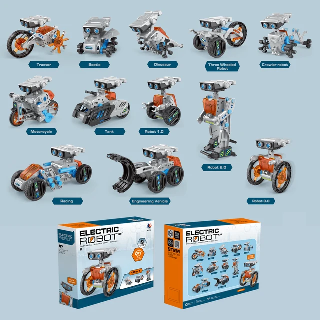 Science Kits For Kids Age 8-12 Solar Robot Kit Learning Building - Main Image
