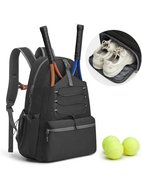 Badminton Bag Waterproof Multifunctional Shoulder Bag Separate Shoe Compartment Sport Bag Gym Bag Racket Bag Pickleball Bag 2