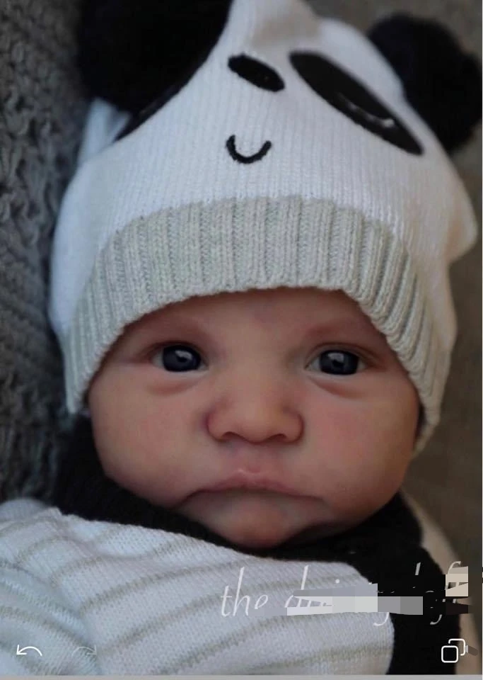 NPK 20inches reborn doll kit Levi Awake By Bonnie lifelike real soft touch unfinished doll parts with cloth Body