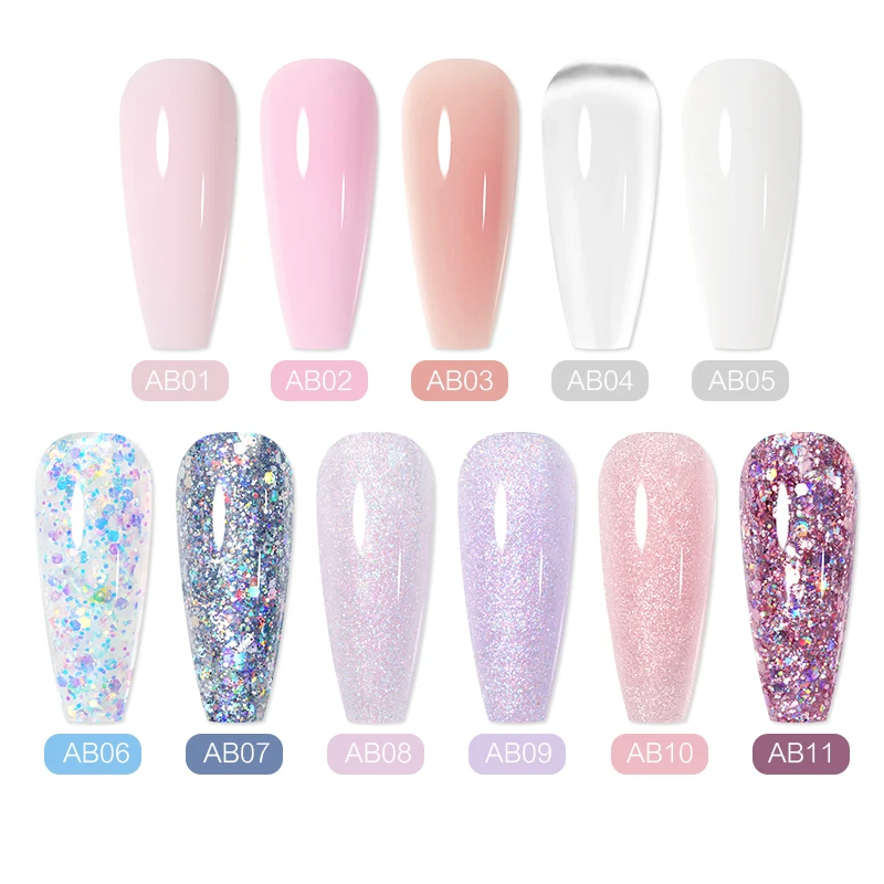 Blushing - Clear Iridescent and Pink Nail Glitter – Glitter Planet