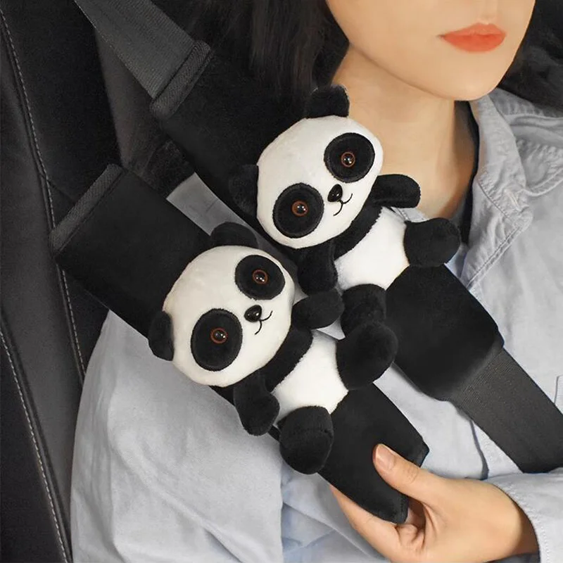 Seat Belt Covers 1pc Cute Cartoon Toy Animal Car Seatbelt Cover Seat Belt Harness Cushion Auto Shoulder Strap Protector Pad for Children