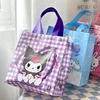 Kawaii Sanrio Kuromi My Melody Printed Non Woven Fabric Bag Cute Cinnamonroll Large Capacity Carrying Bag Item Storage Bags 1