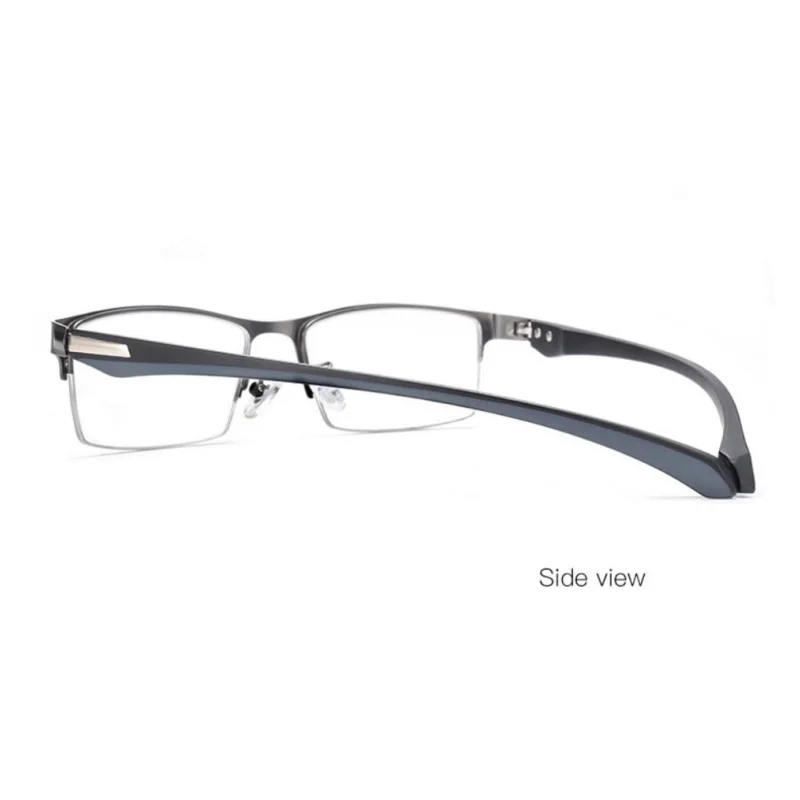 Prescription Glasses Men's Prescription Glasses Women Myopia glasses Black Grey Eyewear Reading Glasses Half-rim Short-Sighted eyeglasses
