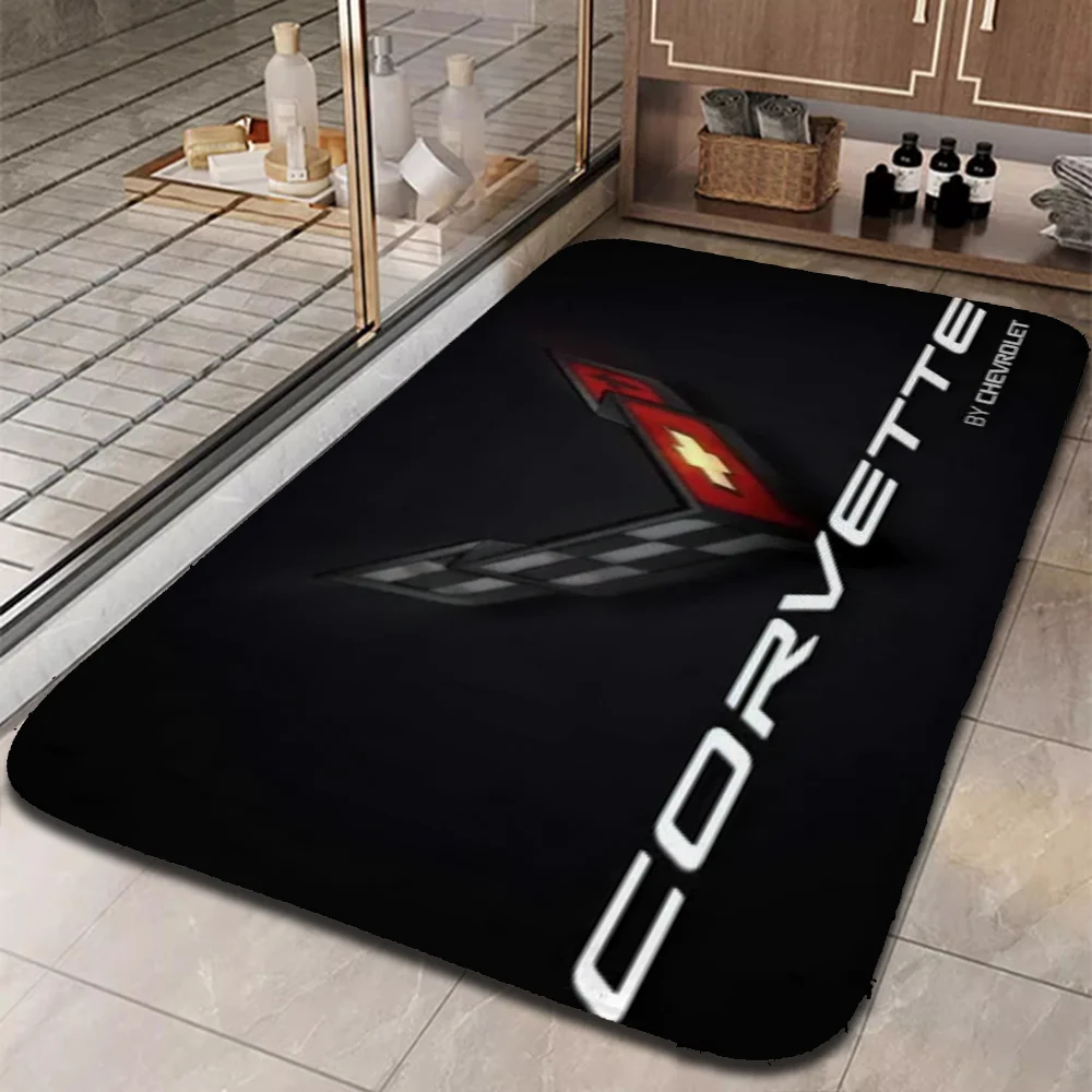 Floor Noise Mat Corvettes Carpets for Bedroom Room Mats Doormat Entrance Door Aesthetic Room Decoration Custom Customized Home 2